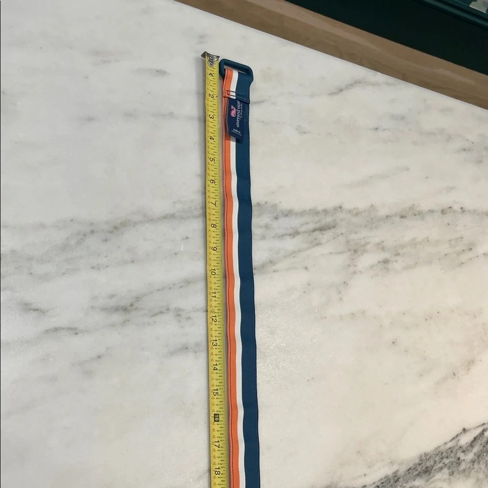 Vineyard Vines Kids M Blue and Orange belt 33.5